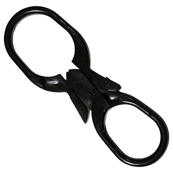 18pk Black Scarf Clip Hangers – Economic Plastic Fine Garment Pinch Hooks - Picture 6 of 6